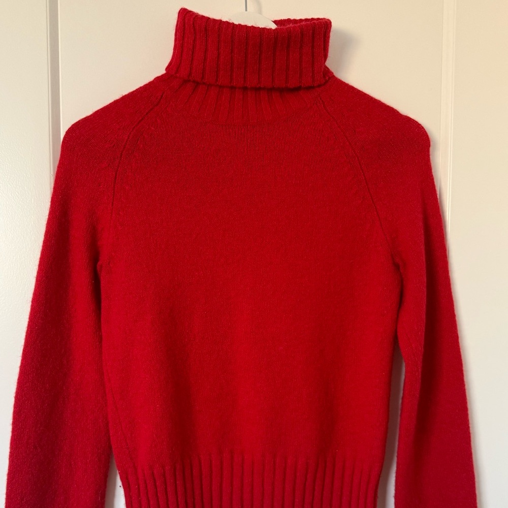 GAP Red Women's Turtleneck Sweater